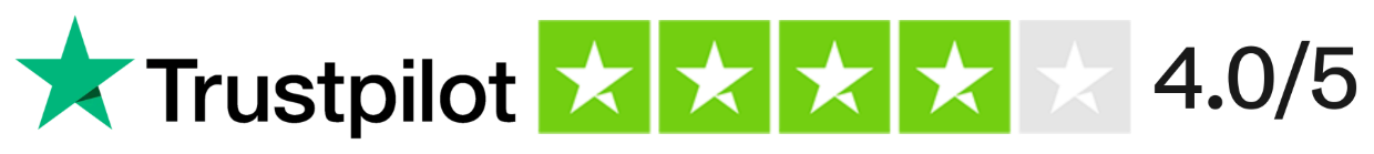 Rated 4.0 out of 5 on Trustpilot